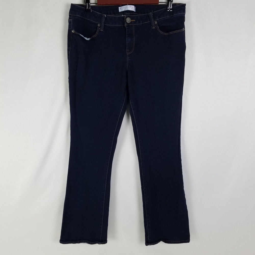 No Boundaries Jeans Juniors 17 Blue Bootcut Womens Dark Wash Denim